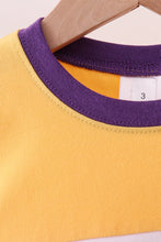 Load image into Gallery viewer, Premium Yellow LSU Go Team embroidery top
