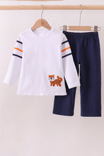 Load image into Gallery viewer, Premium Navy Auburn tiger applique pants set
