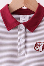 Load image into Gallery viewer, Premium Maroon Georgia stripe bulldog embroidery pants set
