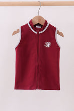 Load image into Gallery viewer, Premium Maroon Georgia bulldog embroidery vest
