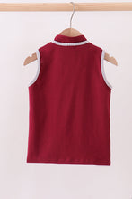 Load image into Gallery viewer, Premium Maroon Georgia bulldog embroidery vest
