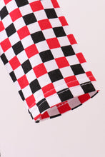 Load image into Gallery viewer, Checkered Georgia dog applique ruffle bubble
