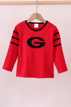 Load image into Gallery viewer, Premium Red Georgia applique top

