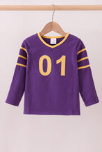 Load image into Gallery viewer, Premium Purple LSU 01 applique top
