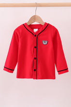 Load image into Gallery viewer, Premium Red Georgia bulldog embroidery cardigan
