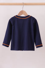 Load image into Gallery viewer, Premium Navy Auburn tiger embroidery cardigan
