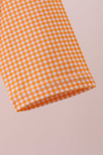 Load image into Gallery viewer, Premium Orange Tennessee embroidery gingham top
