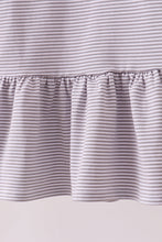 Load image into Gallery viewer, Premium Orange Tennessee stripe puppy embroidery dress
