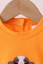 Load image into Gallery viewer, Premium Orange Tennessee puppy football applique bubble
