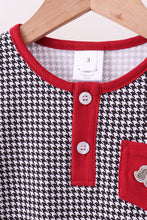 Load image into Gallery viewer, Premium Maroon Alabama elephant embroidery gingham pants set
