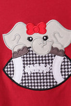 Load image into Gallery viewer, Premium Maroon Alabama elephant football applique top
