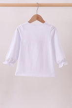 Load image into Gallery viewer, Premium White Tennessee puppy applique top
