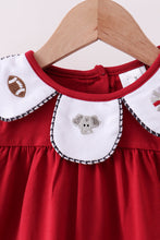 Load image into Gallery viewer, Premium Maroon Alabama elephant football embroidery gingham pants set
