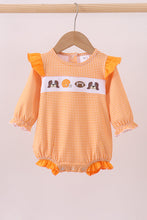 Load image into Gallery viewer, Premium Orange Tennessee puppy football embroidery gingham ruffle bubble
