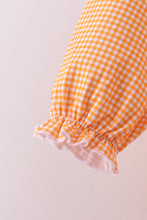 Load image into Gallery viewer, Premium Orange Tennessee puppy football embroidery ruffle pants set
