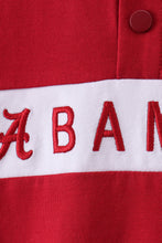 Load image into Gallery viewer, Premium Maroon Alabama embroidery ruffle top
