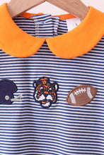 Load image into Gallery viewer, Premium Orange Clemson stripe football embroidery skorts set
