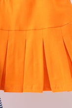 Load image into Gallery viewer, Premium Orange Clemson stripe football embroidery skorts set
