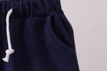 Load image into Gallery viewer, Premium Navy drawstring shorts
