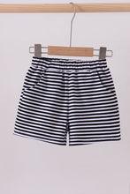 Load image into Gallery viewer, Premium Navy&amp;white stripe shorts
