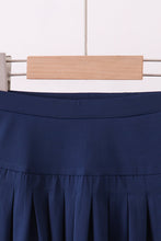 Load image into Gallery viewer, Blue pleated skort
