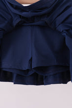 Load image into Gallery viewer, Blue pleated skort
