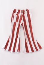 Load image into Gallery viewer, terracotta stripe denim jeans
