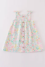 Load image into Gallery viewer, Premium Pink muslin leaves bow dress
