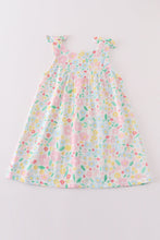 Load image into Gallery viewer, Premium Pink muslin leaves bow dress
