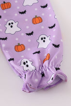 Load image into Gallery viewer, Premium Purple halloween print girl bubble
