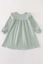 Load image into Gallery viewer, Premium Green turkey embroidery pocket dress
