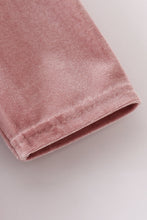 Load image into Gallery viewer, Premium Sand velvet ruffle dress
