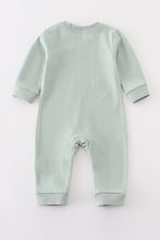 Load image into Gallery viewer, Premium Sage turkey applique boy romper
