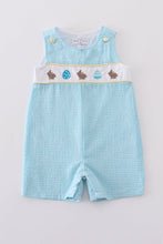 Load image into Gallery viewer, Premium mint bunny egg embroidery gingham jonjon
