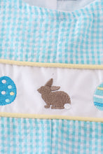 Load image into Gallery viewer, Premium mint bunny egg embroidery gingham jonjon
