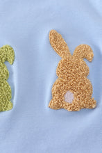 Load image into Gallery viewer, Premium Blue bunny embroidery romper
