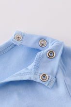 Load image into Gallery viewer, Premium Blue bunny embroidery romper
