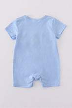 Load image into Gallery viewer, Premium Blue bunny embroidery romper

