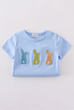 Load image into Gallery viewer, Premium Blue bunny embroidery romper
