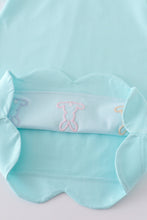 Load image into Gallery viewer, Premium Mint bunny embroidery dress
