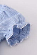 Load image into Gallery viewer, Premium Blue cross embroidery dress
