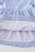 Load image into Gallery viewer, Premium Blue cross embroidery dress

