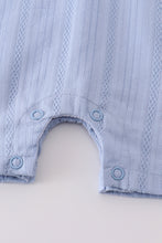 Load image into Gallery viewer, Premium Blue cross embroidery romper
