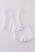 Load image into Gallery viewer, Premium white floral embroidery set
