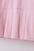 Load image into Gallery viewer, Pink active ruffle dress set
