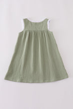 Load image into Gallery viewer, Premium sage ruffle dress
