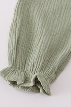 Load image into Gallery viewer, Premium sage ruffle pants set
