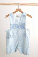 Load image into Gallery viewer, Blue easter bunny hand-smocked boy jonjon
