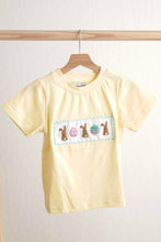 Load image into Gallery viewer, Mustard easter bunny egg french knot top
