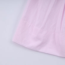 Load image into Gallery viewer, Pink christmas tree hand smocked dress
